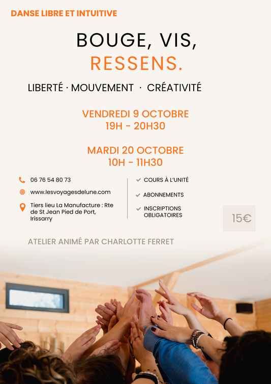 Atelier danse intuitive à Irissarry