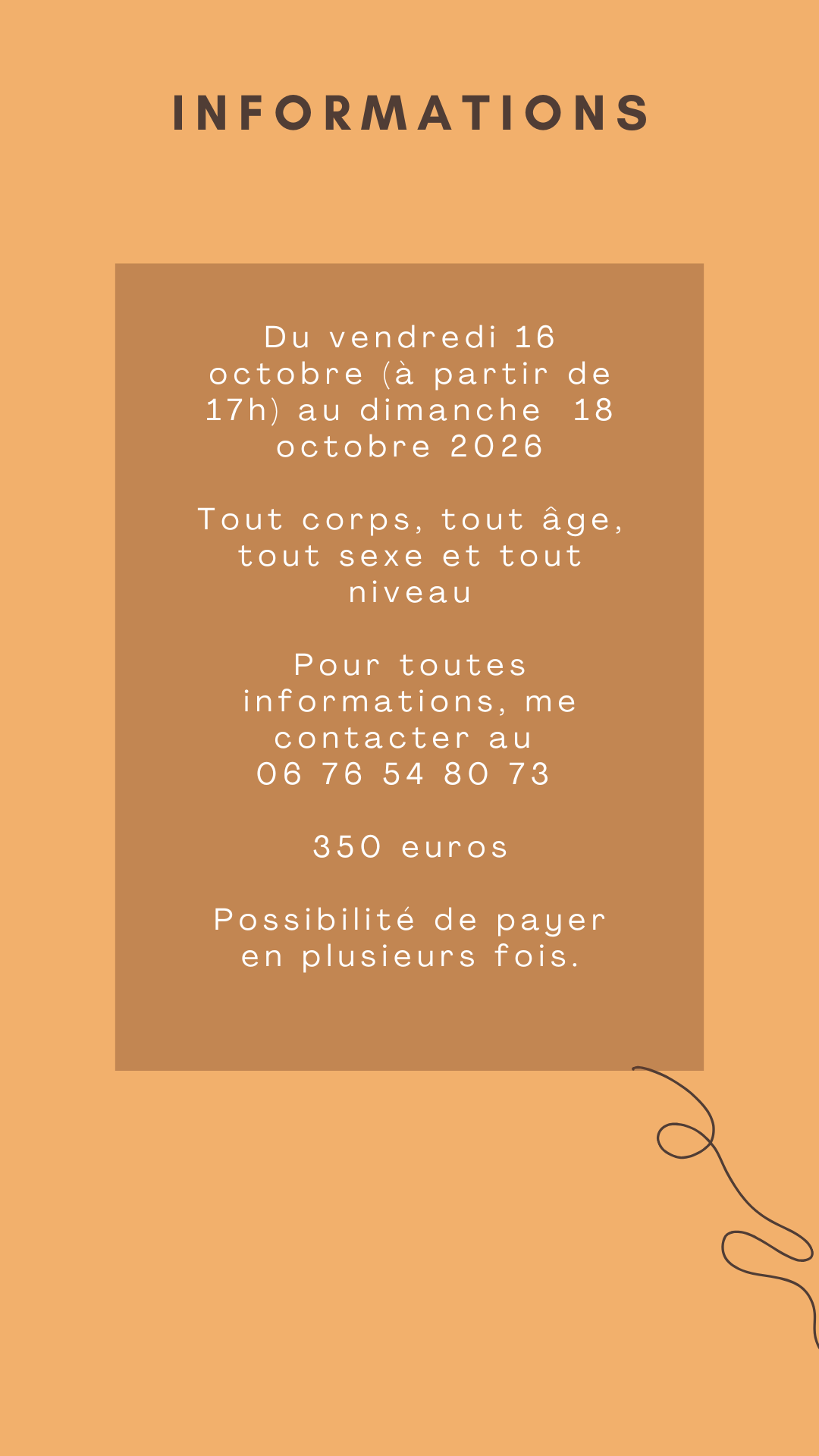 Mouvement intérieur : Impro & Danse libre - Du 16 au 18/10/26